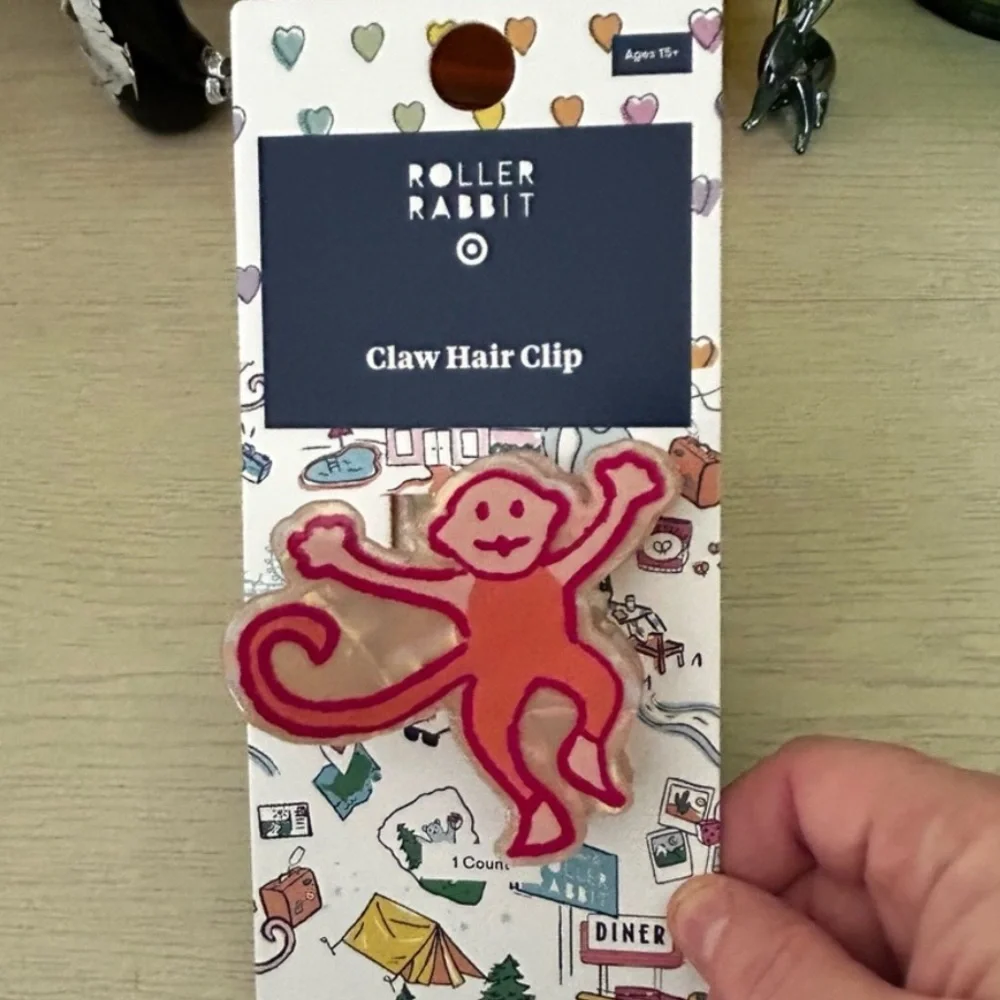 Roller rabbit x Target monkey claw hair clip - Picture 1 of 1